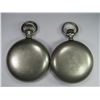 Image 2 : 2-DUEBER SILVERINE POCKET WATCH CASES