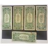 Image 2 : 5-STAR NOTE $1 SILVER CERTIFICATES