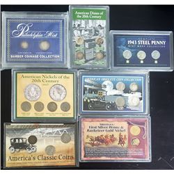 7-U.S. TRIBUTE COIN SETS: 1943 STEEL CENT SET,