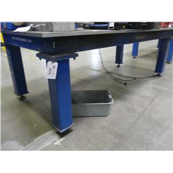 5' X 10' X 1  MACHINED STEEL WORK TABLE