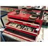 Image 1 : MASTERCRAFT 3 DRAWER TOOLBOX WITH CONTENTS INC. CUTTING TOOLS, BITS ETC.