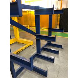 8' WIDE 3 SHELF METAL STOCK RACK