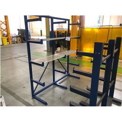 2 LIGHT DUTY STEEL STOCK RACKS