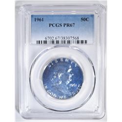 1961 FRANKLIN HALF DOLLAR, PCGS PF-67