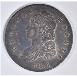 1836 BUST HALF DOLLAR  ORIG CH AU LETER EDGE