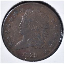 1829 HALF CENT  XF