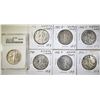 Image 1 : LOT OF 7 WALKING LIBERTY HALF DOLLARS: