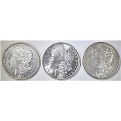 LOT OF 3 MORGAN DOLLARS: