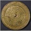 Image 2 : 1855 OHIO STATE BRASS PERPETUAL CALENDAR TOKEN