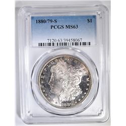 1880/79-S MORGAN DOLLAR  PCGS MS-63