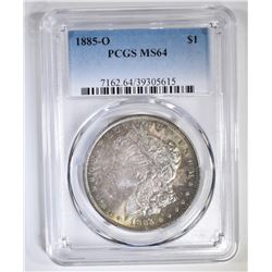 1885-O MORGAN DOLLAR  PCGS MS-64
