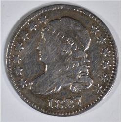 1827 BUST DIME  AU  OLD CLEANING