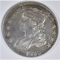 1836 BUST HALF DOLLAR  CH AU  LETTER EDGE