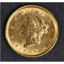 1852 $1 GOLD LIBERTY  NICE BU