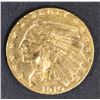 Image 1 : 1910 $2.5 GOLD INDIAN  CH BU