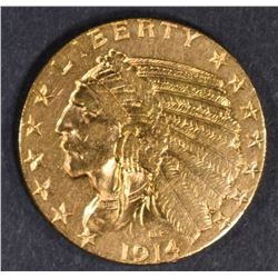 1914-S $5 GOLD INDIAN  BU