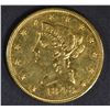 Image 1 : 1848 $10 GOLD LIBERTY  NICE BU  OLD CLEANING