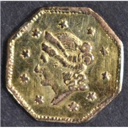 1855/4 $1 CALIFORNIA GOLD  CH BU