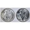Image 2 : 1942 & 43 WALKING LIBERTY HALF DOLLARS  CH BU