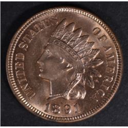 1891 INDIAN HEAD CENT CH BU RB