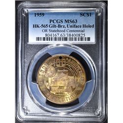 1959 OREGON STATEHOOD HK 565 PCGS MS-63