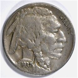 1937-D 3 LEG BUFFALO NICKEL VF