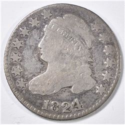 1824/2 BUST DIME, VG