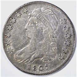 1807 50/20 BUST HALF DOLLAR, VF