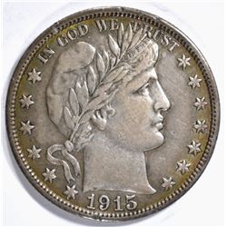 1915-S BARBER HALF, XF