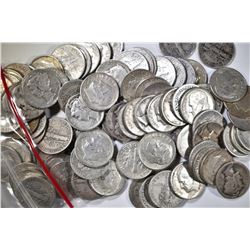 100-MIXED 90% SILVER U.S. DIMES