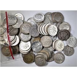 100-MIXED 90% SILVER U.S. DIMES