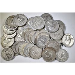 40-MIXED 90% SILVER U.S. QUARTERS