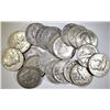 Image 1 : 20-MIXED 90% SILVER U.S. HALF DOLLARS
