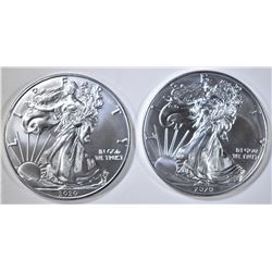 2-2020 GEM BU AMERICAN SILVER EAGLES