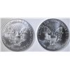 Image 2 : 2-2020 GEM BU AMERICAN SILVER EAGLES