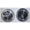 Image 1 : 2-BU 2020 AUSTRALIA 1oz SILVER KANGAROO COINS