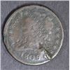 Image 1 : 1809 HALF CENT, damage CLEAR DATE