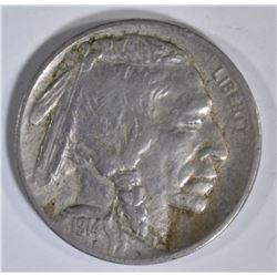 1914-D BUFFALO NICKEL, VF+  KEY DATE