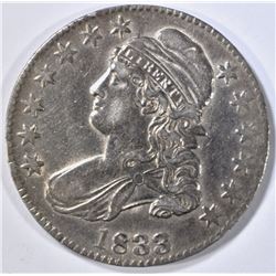 1833 BUST HALF DOLLAR AU