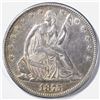 Image 1 : 1875-CC SEATED LIBERTY HALF, XF/ AU