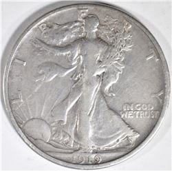 1919-S WALKING LIBERTY HALF VF