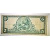 Image 2 : 1902 $5 NATIONAL CURRENCY NEW YORK NY VF