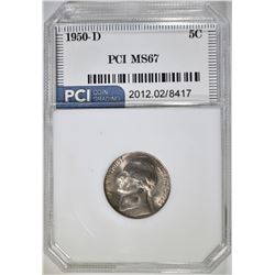 1950-D JEFFERSON NICKEL, PCI SUPERB GEM BU