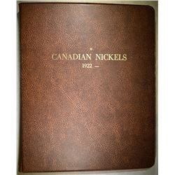 1922-79 CANADA NICKEL SET IN ALBUM