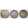 Image 2 : 3-CIRC MORGAN DOLLARS