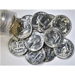 BU ROLL OF 1955-D WASHINGTON QUARTERS