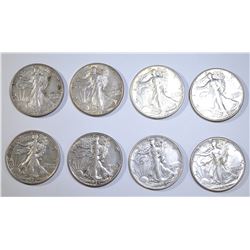 WALKING LIBERTY HALF DOLLAR LOT: