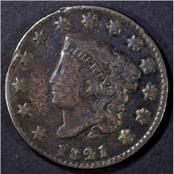 1821 LARGE CENT FINE