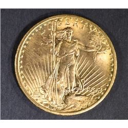 1908 $20 ST GAUDENS GOLD GEM BU