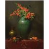 Image 1 : Elizabeth Robbins - Trumpet Vines in Green Pottery